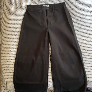 Madewell wide-leg crop jeans never worn